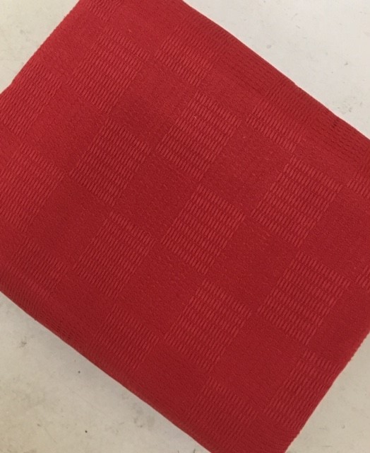 The Home Furnishings Company 100% Cotton Red Throw 225x250cms